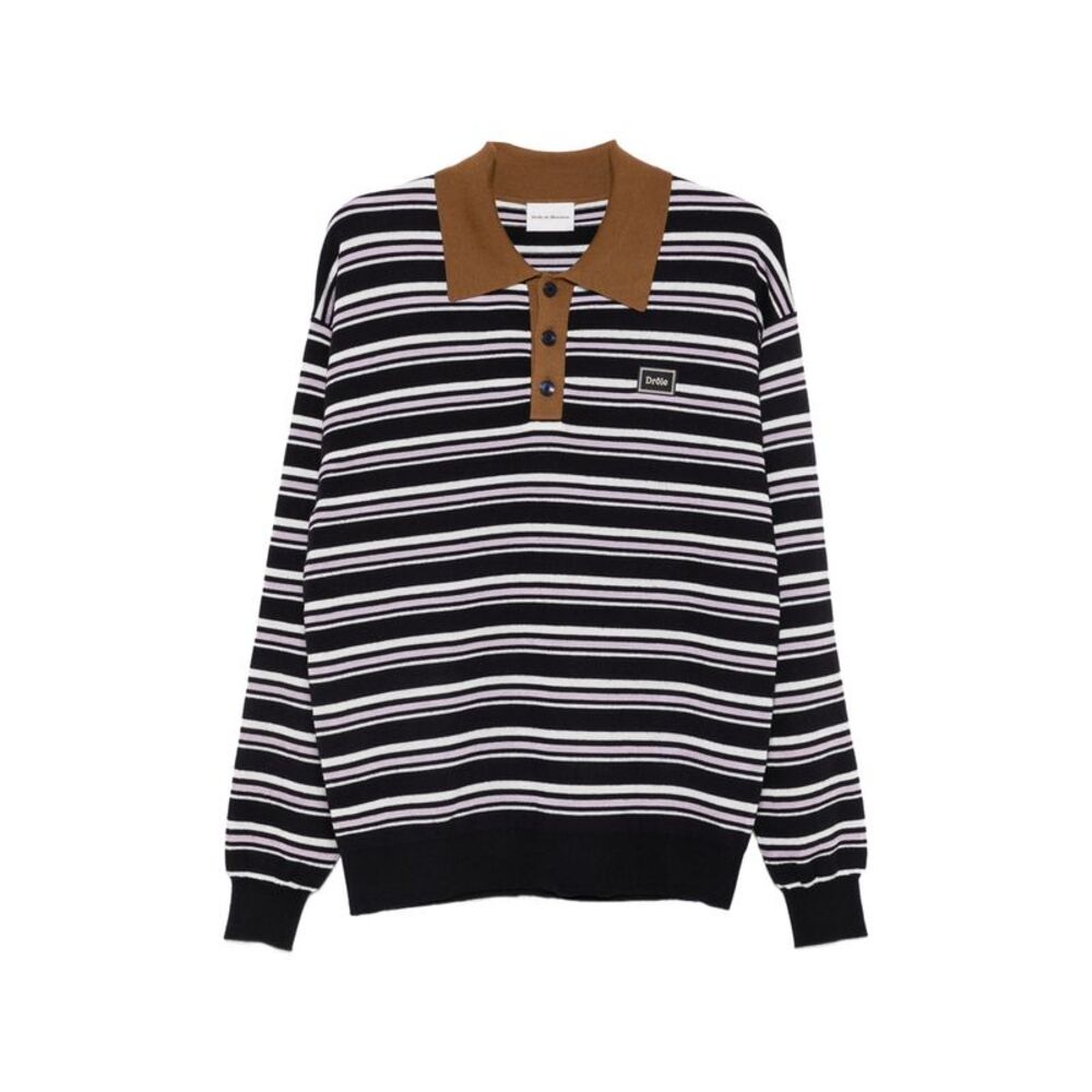 Drole De Monsieur Blue Polo Shirts Men